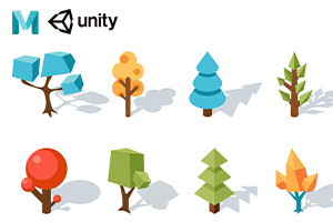 3D Mobile Game Vegetation Modeling in Maya and Unity