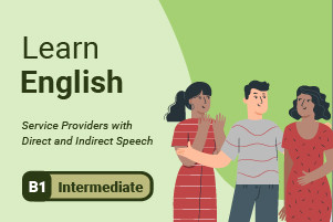 Aprender inglés: Proveedores de servicios con voz directa e indirecta