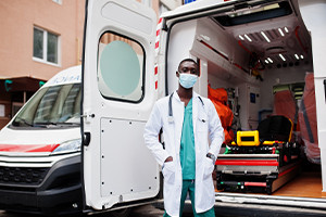 Asistente de atención de emergencias y ambulancias