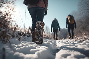 Caminhando Com Segurança em Icy Condições