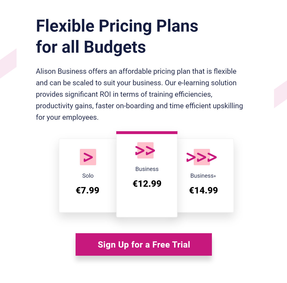 Flexible Pricing Plans for all Budgets