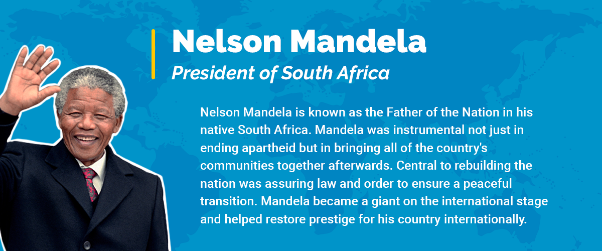 Nelson Mandela, President of South Africa