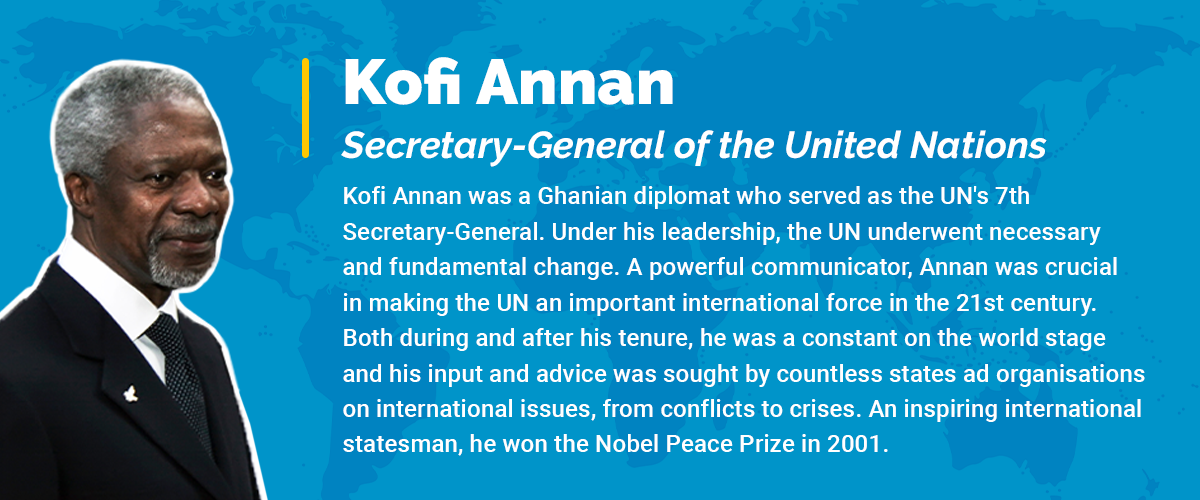 Kofi Annan, Secretary-General of the United Nations