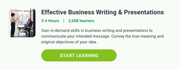 Effective Business Writing and Presentations