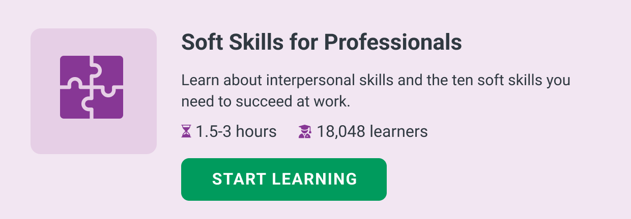 Soft Skills for Professionals