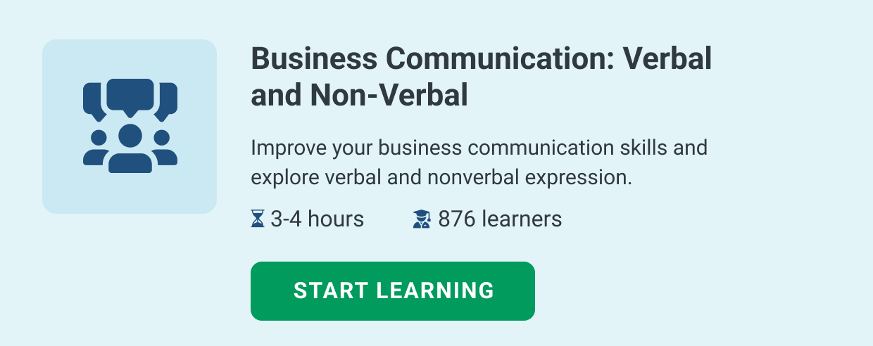 Business Communication: Verbal and Non-Verbal