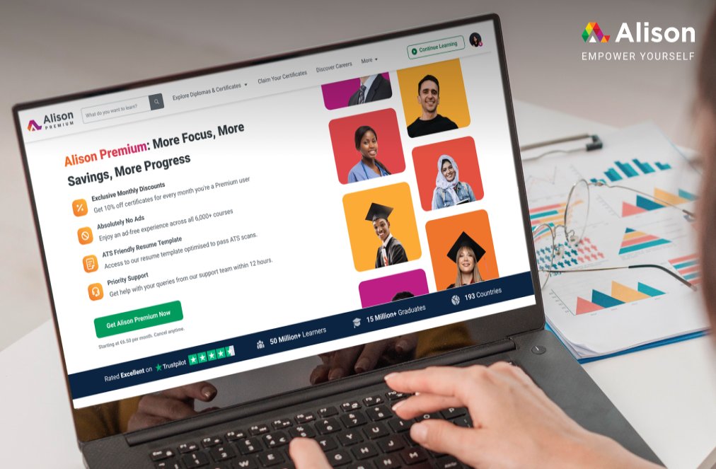 Alison Premium Relaunch Delivers Unstoppable Focus and Lifetime Savings on Certificates