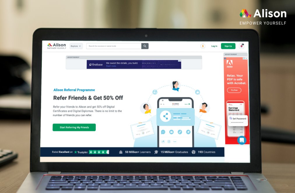 Easier Access to Discounts: Alison Refreshes Refer a Friend Programme