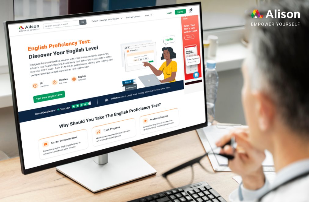 From Assessment to Improvement: Alison Enhances English Proficiency Test with New Progress Controls and Detailed CEFR Insights