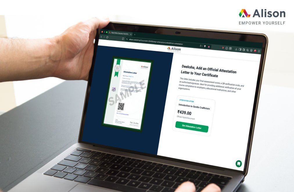 Alisoni Alison Introduces Attestation Letters, Giving Learners Verified Proof ...