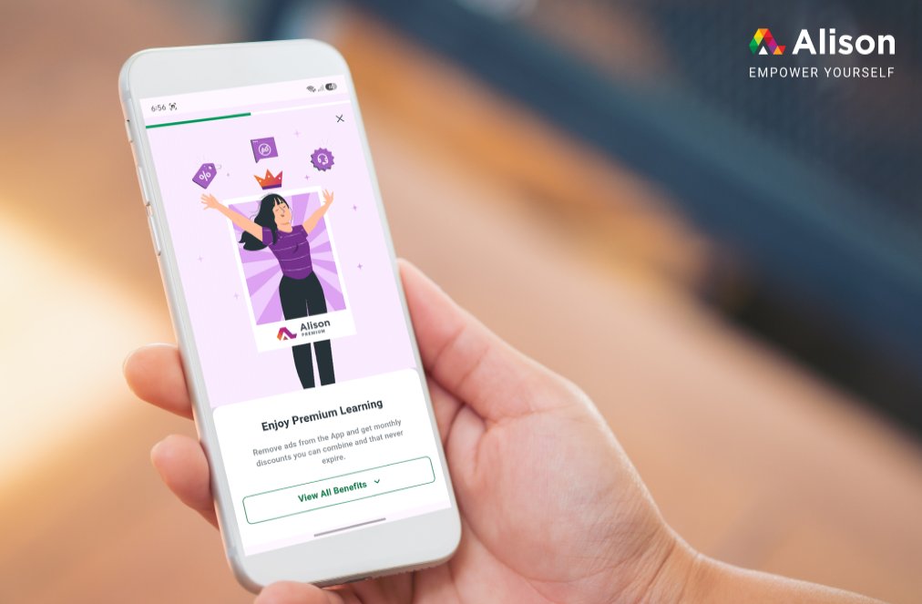Alison Premium Launches on Android and iOS, Bringing Premium Benefits to the Alison App