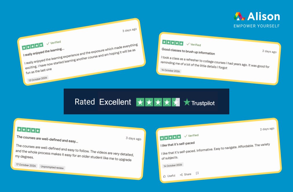 Alison Triples Its Trustpilot Reviews, Achieving an “Excellent” TrustScore of 4.5