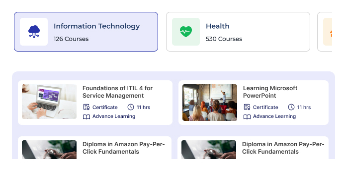Alison CPD-accredited courses dashboard